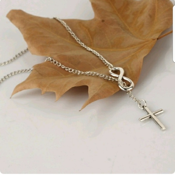 ✨HOST PICK✨Silver Cross & infinity dangle necklace 5 Stars! - Picture 10 of 11